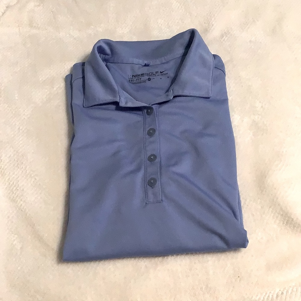 Nike Golf Dri-Fit tapered polo style button pullover shirt